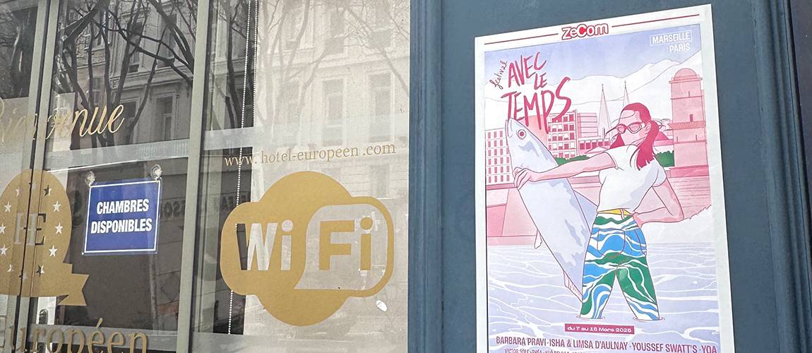 Affichage protégé pour le Festival Avec Le Temps diffusé par ZeCom