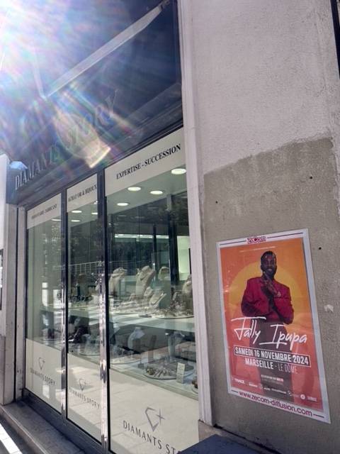 Fally Ipupa affichage 40x60 Marseille ZECOM